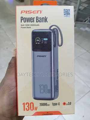 Pisen Bolt 20,000mAh 130W Laptop Power Bank