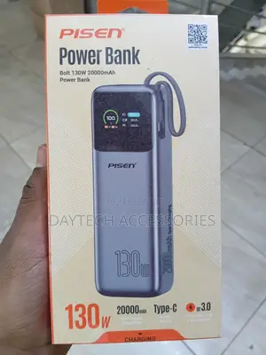 PISEN Bolt 130W 20000mAh Power Bank