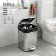 Compact 5L Stainless Steel Pedal Bin - 2
