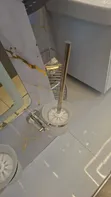 Modern Toilet Brush with Glass Holder - 2