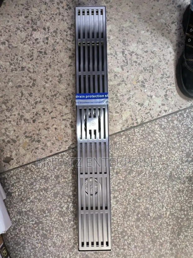 2ft Chrome Floor Drain - 1