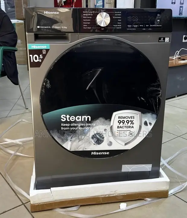 Hisense 10.5kg Mashine ya Kufulia ya Mbele - 1
