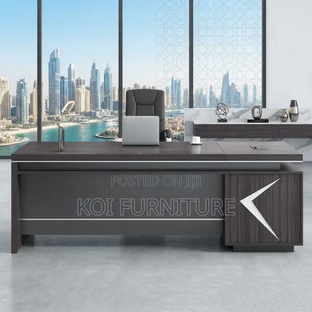 Executive Urban 1800mm Office Desk with Lockable Drawers - 1