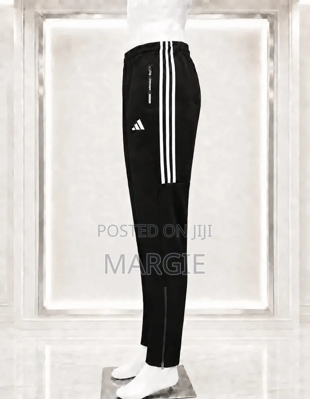 Adidas Sports Track Trousers - Black/White - 1