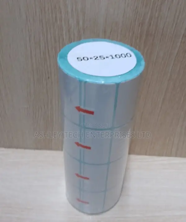 50x25mm Plain Label Stickers - Quality Adhesive - 1