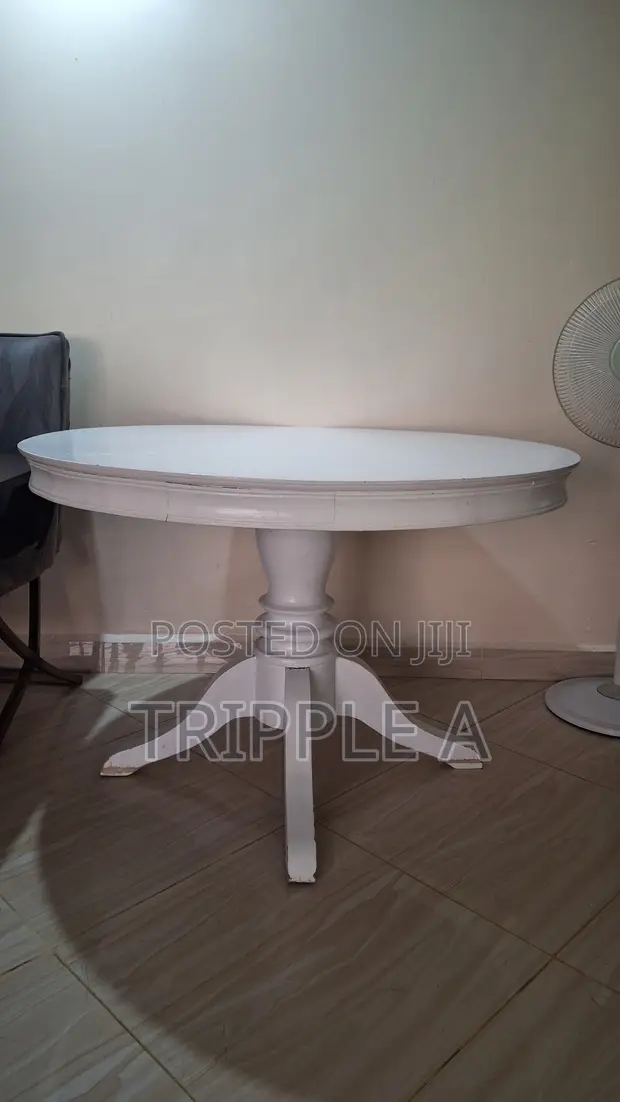 Round Dining Table - White, Used - 1