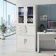 Lockable Executive Office Cabinet with Secure Safe - 3