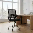 Clerical Swivel Black Mesh Study Chair - 4