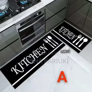 Kitchen Mats Zinazostahimili Maji (Set ya 2) - Chini ya Mpira Isiyoteleza