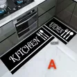 Kitchen Mats Zinazostahimili Maji (Set ya 2) - Chini ya Mpira Isiyoteleza - 1
