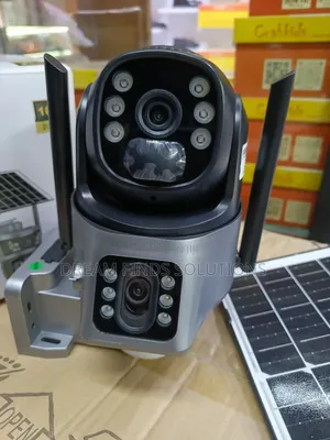 V380 Triple-Lens Solar Security Camera