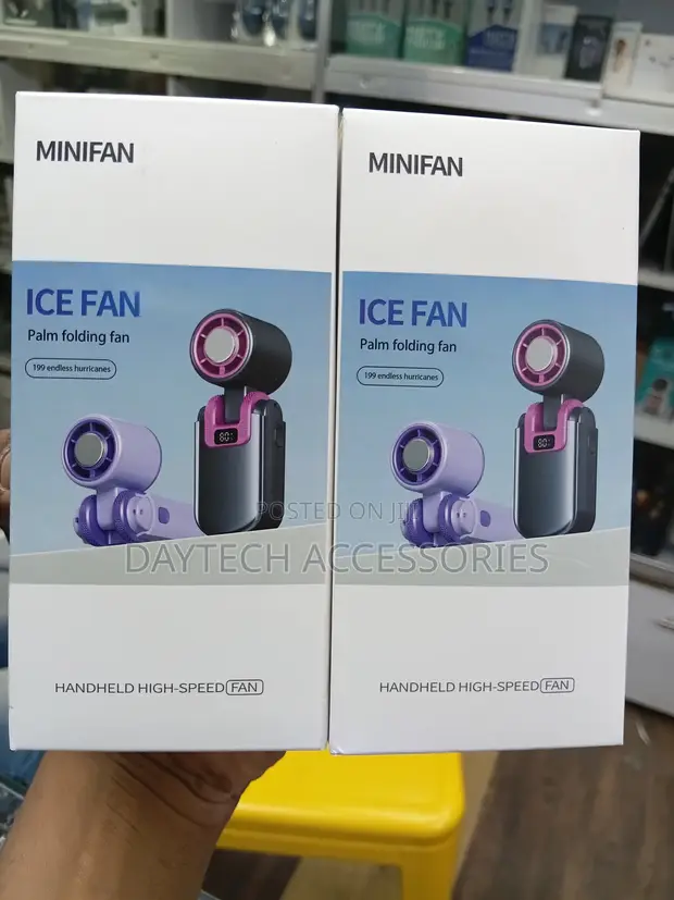 Minifan Portable Ice Fan - Rechargeable, High-Speed - 1
