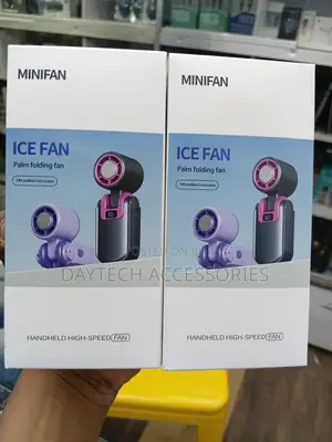 Minifan Portable Ice Fan - Rechargeable, High-Speed