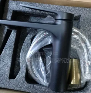 Black Hand Wash Basin Pillar Tap