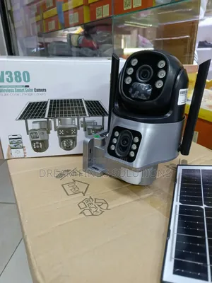 V380Pro Triple-Lens Solar CCTV Camera