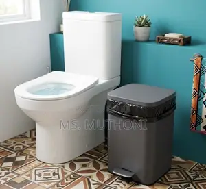 Gray Steel 5L Hygiene Pedal Bin