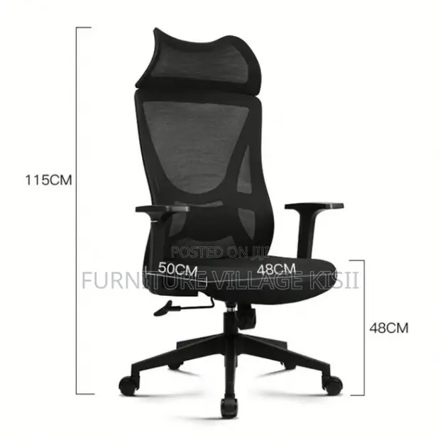 Ergonomic Lumbar Support Office Chair - Brand New - 1