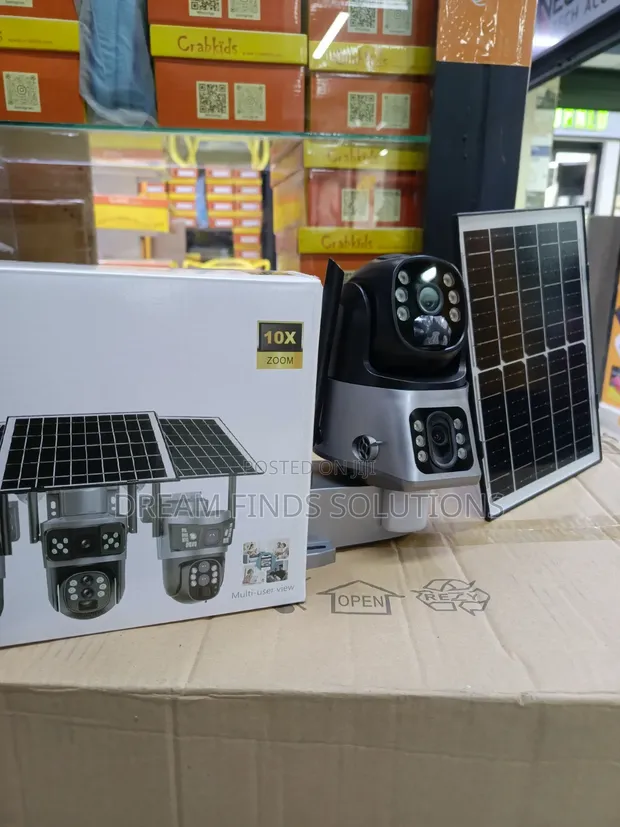 Kamera ya Akili ya V380 Pro yenye Lensi 3 na Nguvu za Jua - 1