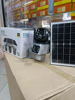 Kamera ya V380 Pro 3-Lens Solar Smart