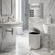 Bathlux 73840 Step Trash Can - 5L White - 1