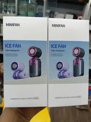 Rechargeable Foldable Handheld Turbo Fan with LED Display