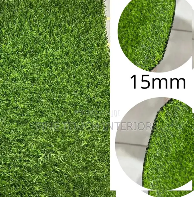 15mm Artificial Green Grass Carpet - 1