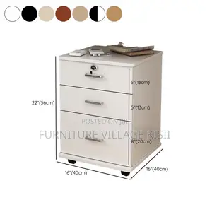 3-Drawer File Cabinet with Pedestal