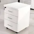 3-Drawer File Cabinet with Pedestal - 3