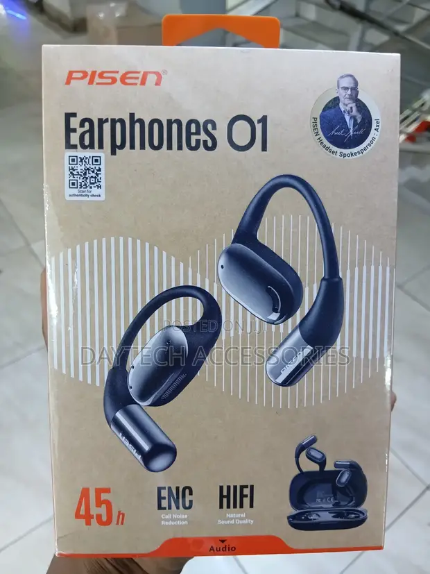 Pisen Open-Ear Earphones O1 - Black - 1