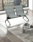 2-Way Link Unpadded Waiting Bench Chair - 1