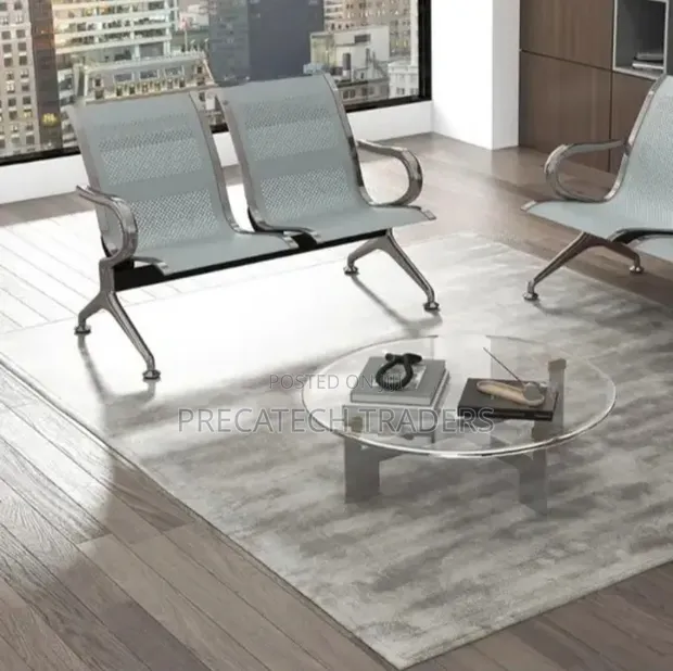 2 Seater Unpadded Waiting Bench - 1