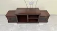 Solid Mvule Wood TV Console - 1