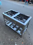 Mpya Stainless Steel Mbili-Burner Gas Cooker - 2