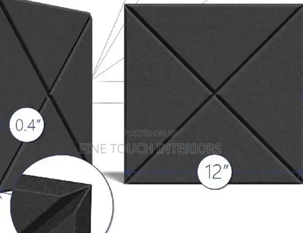Acoustic Wall Sound Panels - Self-Adhesive - 1