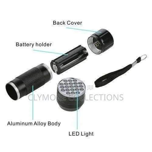 Mwanga wa Kwenye Mfuko wa UV Blacklight kwa Vito & Kuangalia Pesa - 1