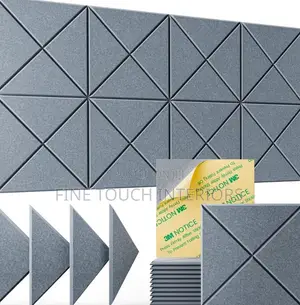 3D Acoustic Soundproof Grey Panels (50x50cm)