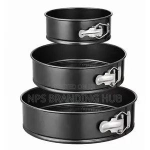 3pcs Non-Stick Round Cake Mould Set