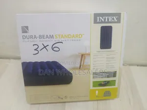 INTEX 3x6 Inflatable Mattress - Single Person, Blue