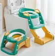 3-in-1 Foldable Baby Potty Training Seat with Step Ladder - 2