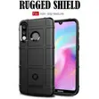 Huawei P30 Lite Rugged Carbon Fiber TPU Case - Black - 1
