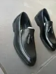 Men's Leather Tassel Slip-On Shoes - 2