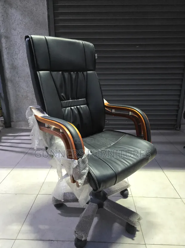 High Back Executive Leather Office Chair - Brand New - 1