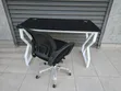 Boss Office Products Metallic Frame Desk and Mesh Chair Combo - 4