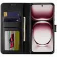 RICHBOSS Magnetic Leather Flip Cover for Infinix Hot 60i - Black - 1