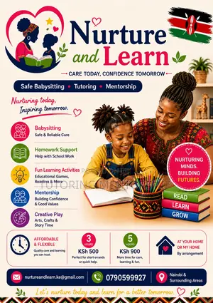 Nurture & Learn: Babysitting, Tutoring & Mentorship
