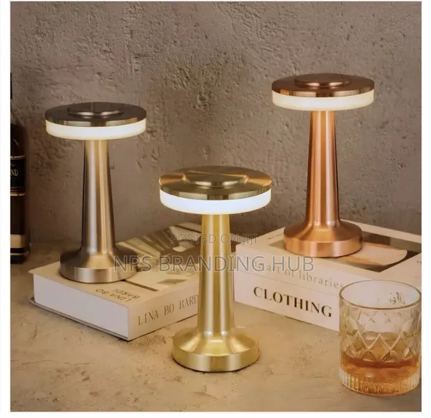 Rose Diamond Dumbbell Shape Lamp - 1