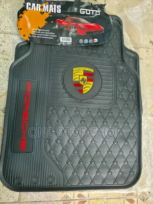 5pc Branded Porsche Iconic Logo Carpet Floor Mats