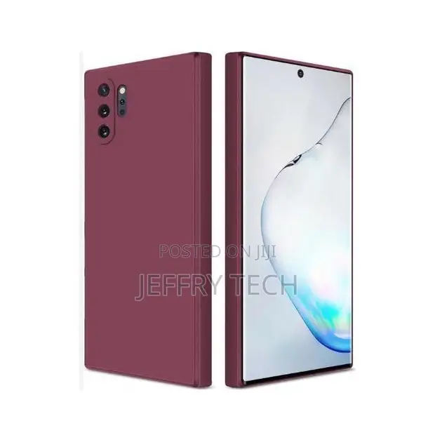 Liquid Silicone Case for Samsung Galaxy Note 10+ - Burgundy - 1