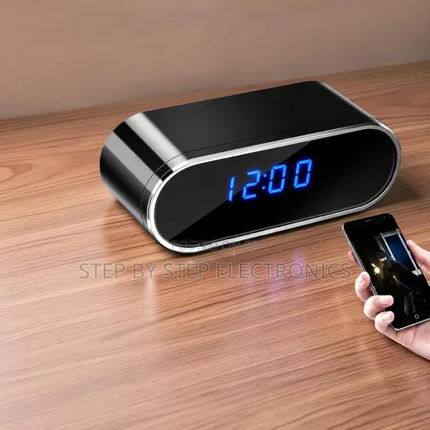 Ultra HD 4K WiFi Alarm Clock Hidden Spy Camera - 1