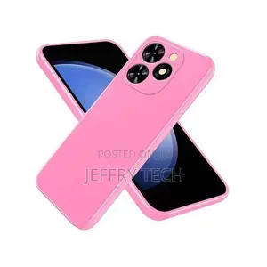 Tecno POP 10C Silicone Protective Back Cover - Pink
